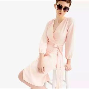 J.Crew Blush Pink Wrap Dress, Size 4